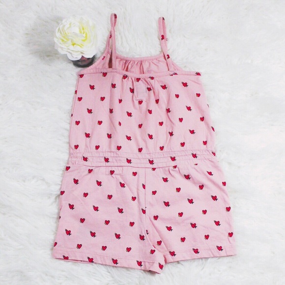 NWT Baby Gap Heart ❤️ Print Tank Jersey Romper - Picture 7 of 7